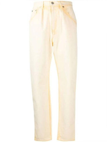 Denim Straight Pants M A0313 0181 1021 YELLOW YELLOW ORANGE - ALBERTA FERRETTI - BALAAN 1