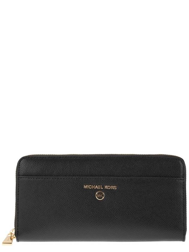 Women's Logo Zipper Long Wallet Black - MICHAEL KORS - BALAAN 2