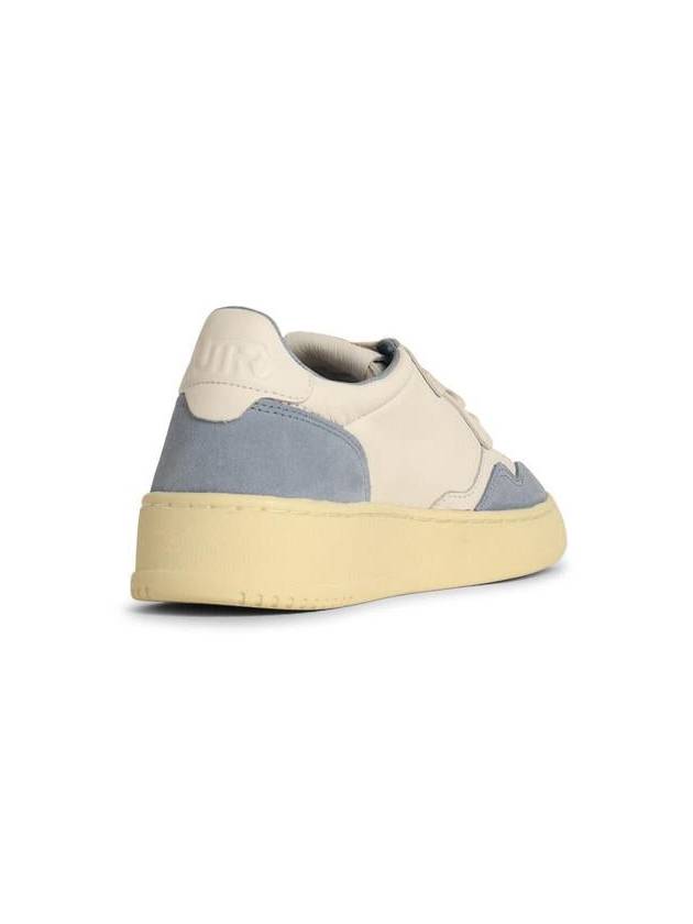 Autry 'Medialist' Light Blue Leather Sneakers - AUTRY - BALAAN 3