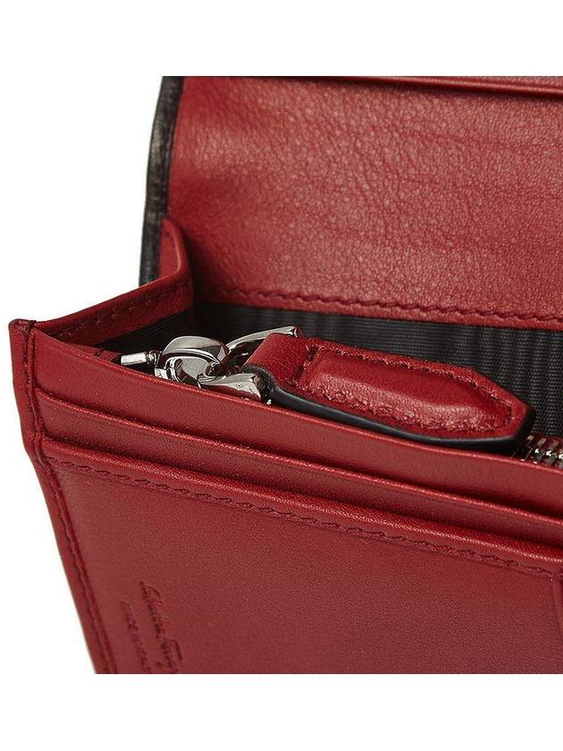 Men's Bifold Long Wallet 66 A069 NERO RED 0686018 - SALVATORE FERRAGAMO - BALAAN 9