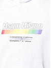 Colorful Printing Cotton Hoodie White - MSGM - BALAAN 6