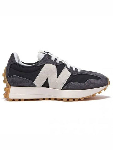 327 Clean Low Top Sneakers Vintage Black NBPDES107B - NEW BALANCE - BALAAN 1