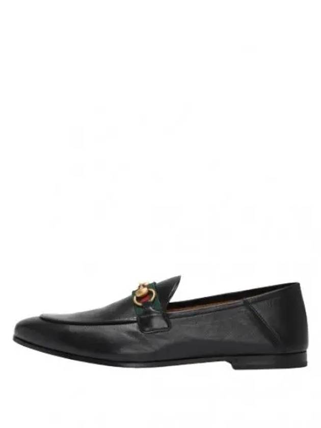 Horsebit Web Detail Men s Leather Loafers Shoes - GUCCI - BALAAN 1