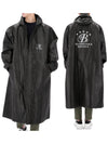 B Logo Raincoat Black - BALENCIAGA - BALAAN 2