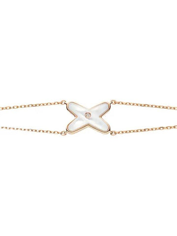 Jude Liang bracelet pink gold diamond mother of pearl 082933 - CHAUMET - BALAAN 1