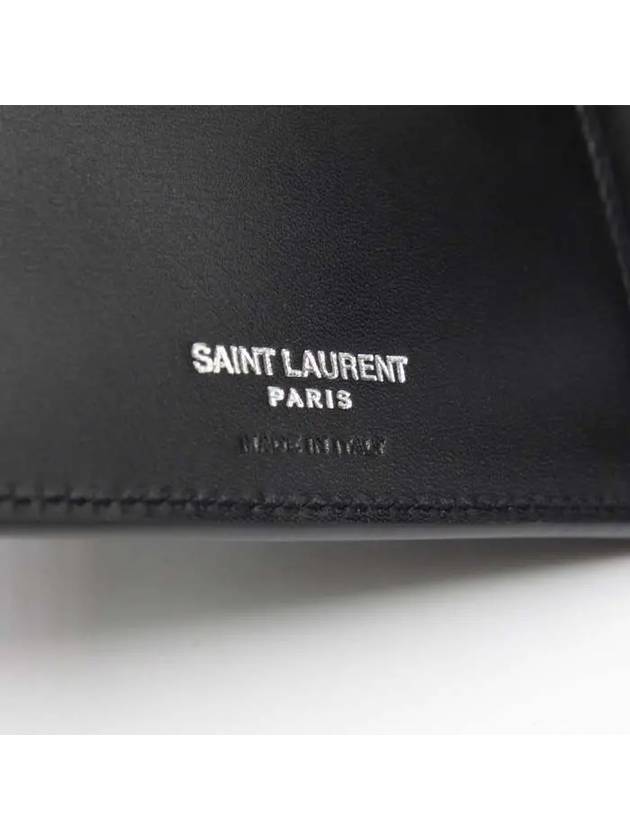 East/West Wallet In Smooth Leather Black - SAINT LAURENT - BALAAN 7