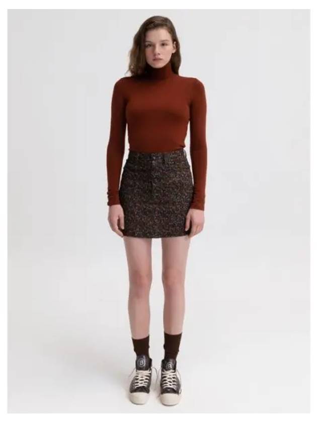 BUTTON UP SKIRT BROWN - BENSIMON - BALAAN 1