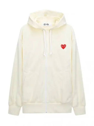 Red Heart Waffen Hooded Zip Up Men s - COMME DES GARCONS - BALAAN 1