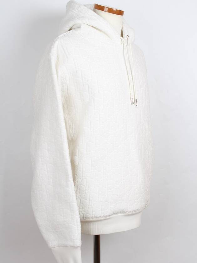 Oblique Terry Hoodie White XL - DIOR - BALAAN 6