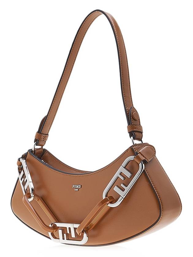 O Lock Swing Shoulder Bag Brown - FENDI - BALAAN 3