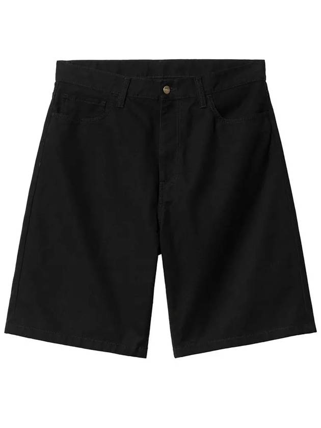 LANDON Logo Patch Half Pants Black I033280 8902 - CARHARTT - BALAAN 2