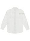 Poplin Cotton Shirt White - MONCLER - BALAAN 3