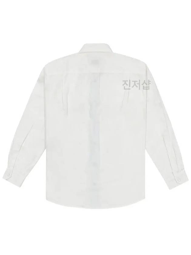 Poplin Cotton Shirt White - MONCLER - BALAAN 3