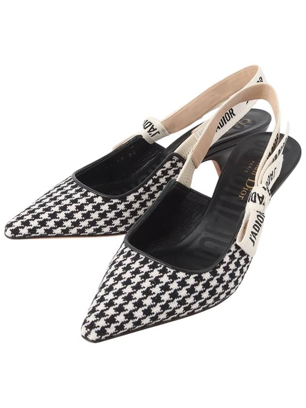 KCP555PLR Jar Houndstooth Pumps Heel Slingback Size 35 33814Y - DIOR - BALAAN 3