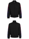 Men's Side Gradient Logo Zip-Up Jacket Black - MONCLER - BALAAN 5