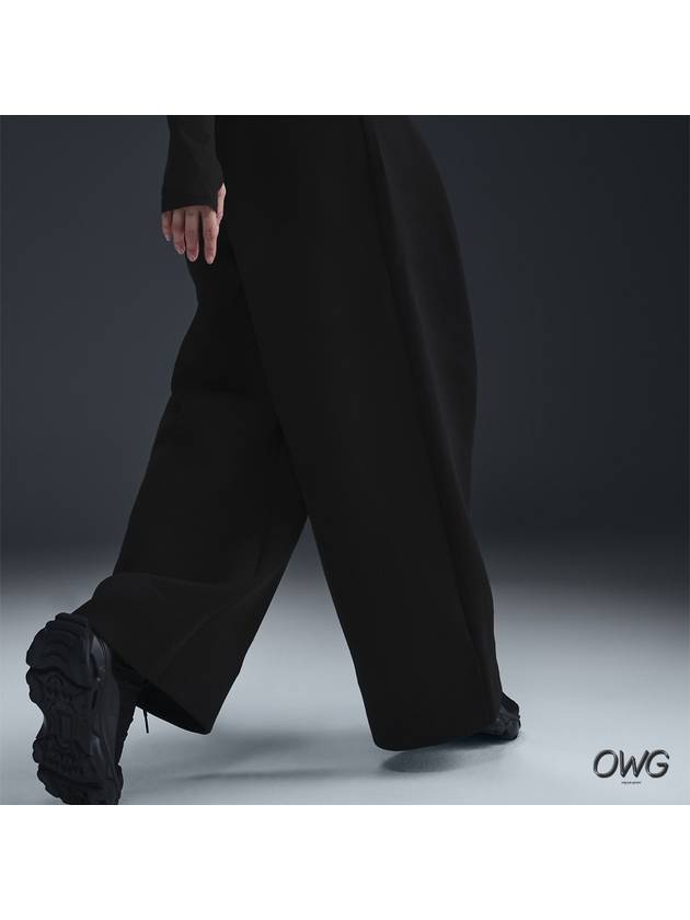 Pleated High Waist Pants Black - NIKE - BALAAN 4