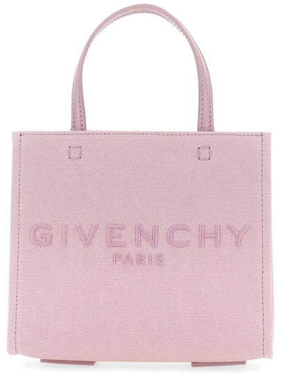 Embroidered G Logo Tote Bag Pink - GIVENCHY - BALAAN 2