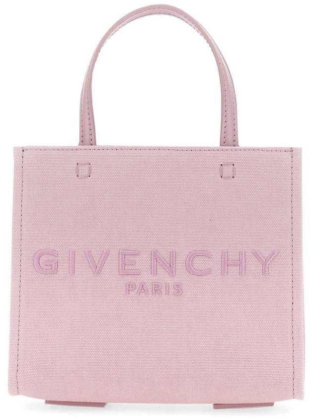 Embroidered G Logo Tote Bag Pink - GIVENCHY - BALAAN 2