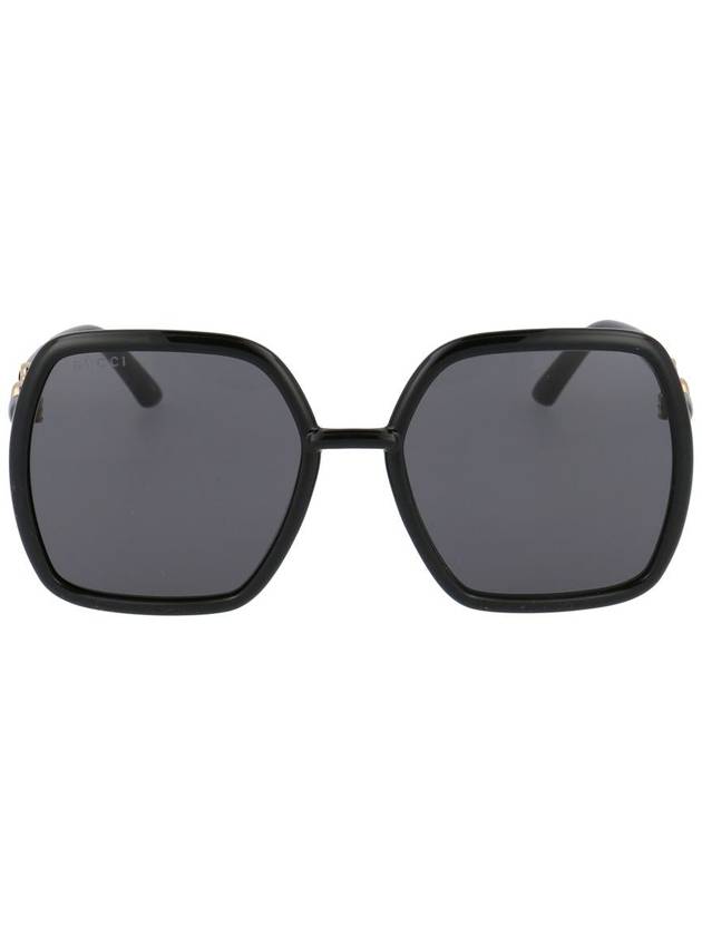 Eyewear Women's Horsebit Square Sunglasses Black - GUCCI - BALAAN 2