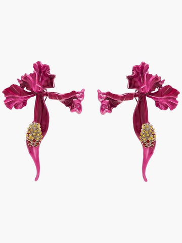 Floral Earrings_Silver/Hot Pink Multi (2S4JER001J07-04) - MARC JACOBS - BALAAN 1