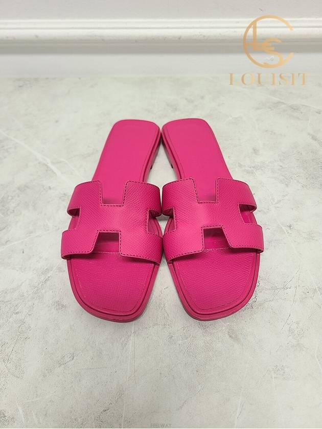 Used luxury goods Lewis IT 36 5 Rose Vinicunca Oran sandal slippers - HERMES - BALAAN 5