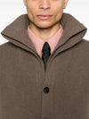 Double Layer Neckline Cardigan Brown - BOTTEGA VENETA - BALAAN 3