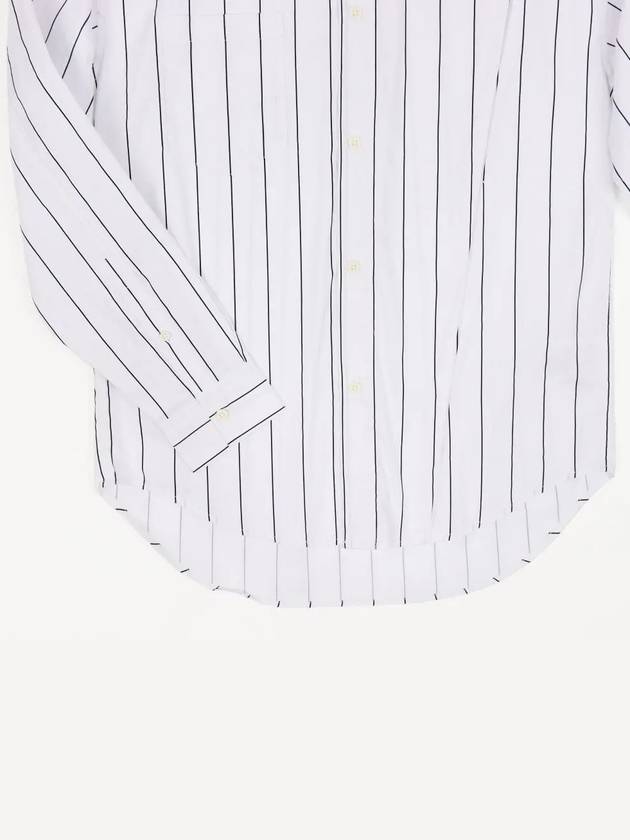 Striped pocket unbalanced long sleeve shirt SH132 - IKALOOOK - BALAAN 6