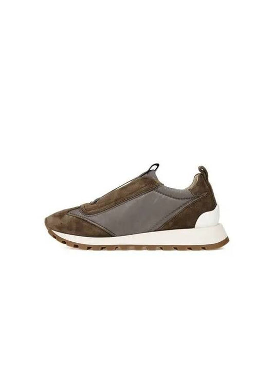 Shimaeul 8th Anniversary 10 e Point 9 8 Women s Monili Tongue Padded Patch Sneakers Dark Brown - BRUNELLO CUCINELLI - BALAAN 1