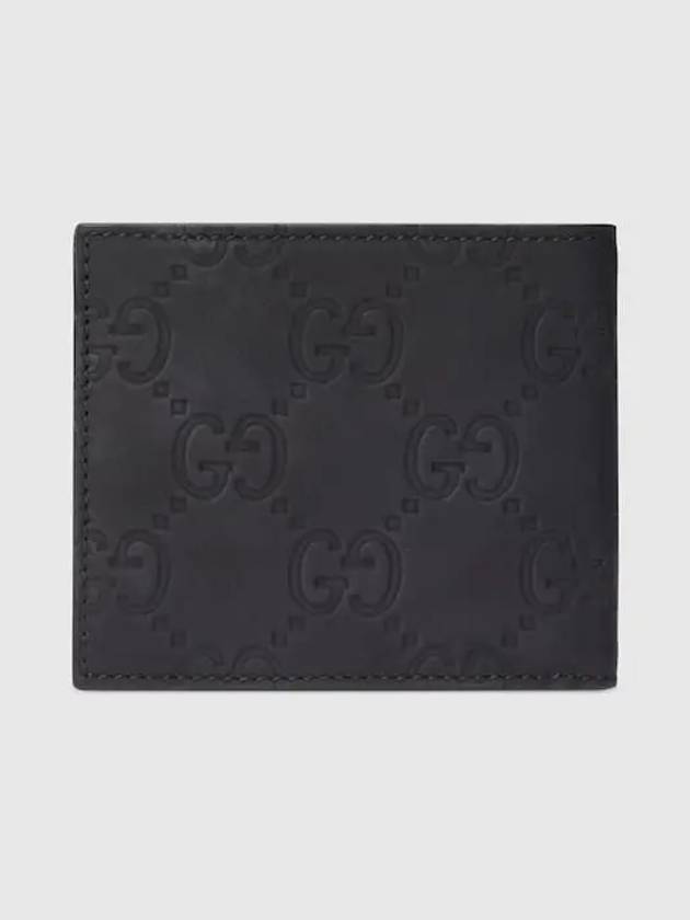 GG Rubber Effect Half Wallet Black - GUCCI - BALAAN 6