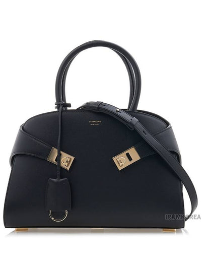 Hug Small Tote Bag Black - SALVATORE FERRAGAMO - BALAAN 2