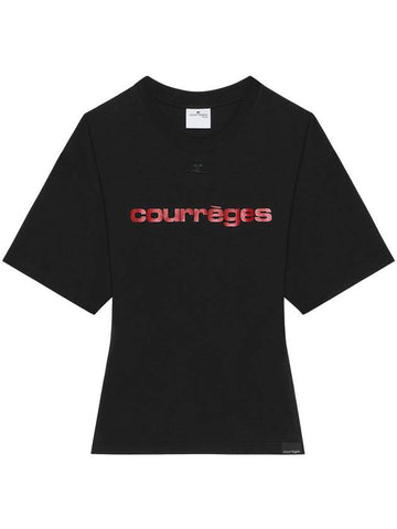 logo-print T-shirt - COURREGES - BALAAN 1