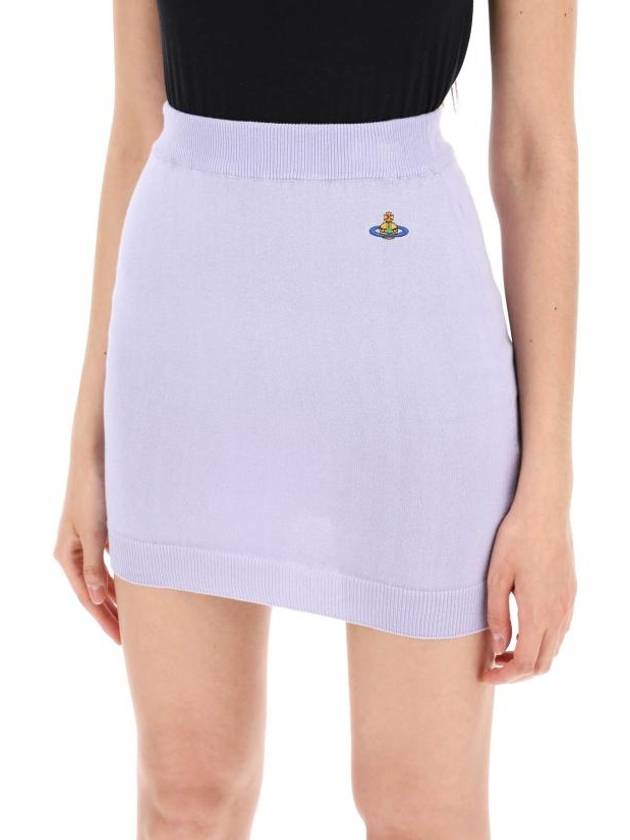 Logo Bea Mini H Line Skirt Purple - VIVIENNE WESTWOOD - BALAAN 5