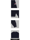 Milano Stitch Sprite Armband Cotton V-neck Cardigan Navy - THOM BROWNE - BALAAN 4