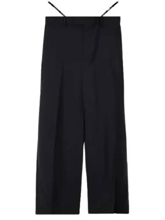 Wool Mohair Straight Pants Black - GUCCI - BALAAN 2