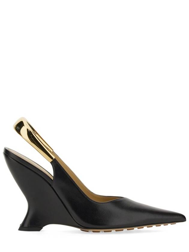 Punta Lambskin Slingback Heel Black - BOTTEGA VENETA - BALAAN 2