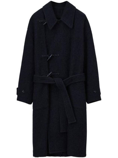 Alpaca Wool Duffel Coat Black - LEMAIRE - BALAAN 2