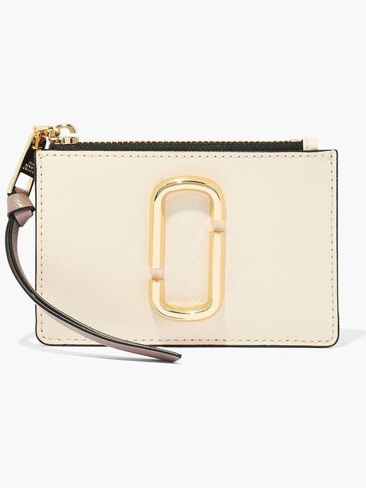 Snapshot Top Zip Up Card Wallet New Cloud White - MARC JACOBS - BALAAN 2