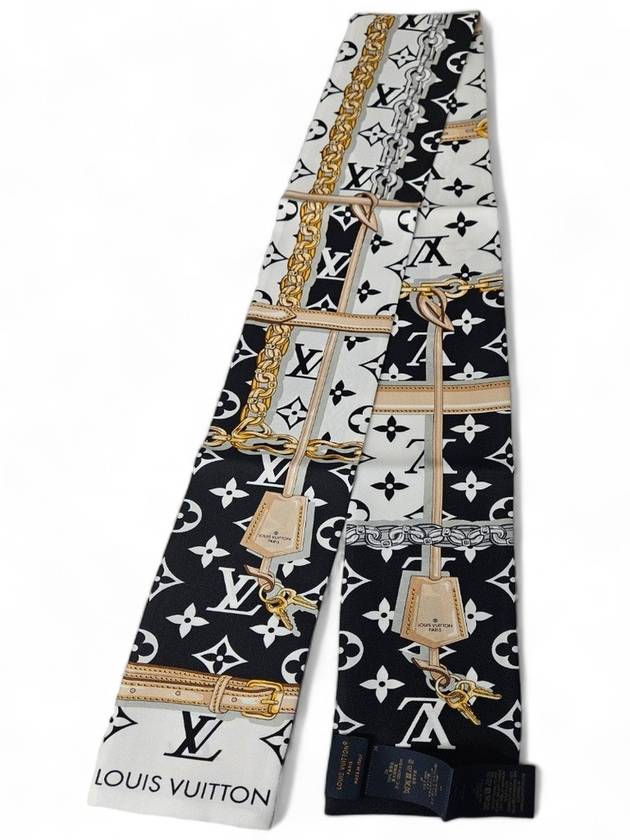 Monogram Confidential Bandeau Scarf Black - LOUIS VUITTON - BALAAN 6