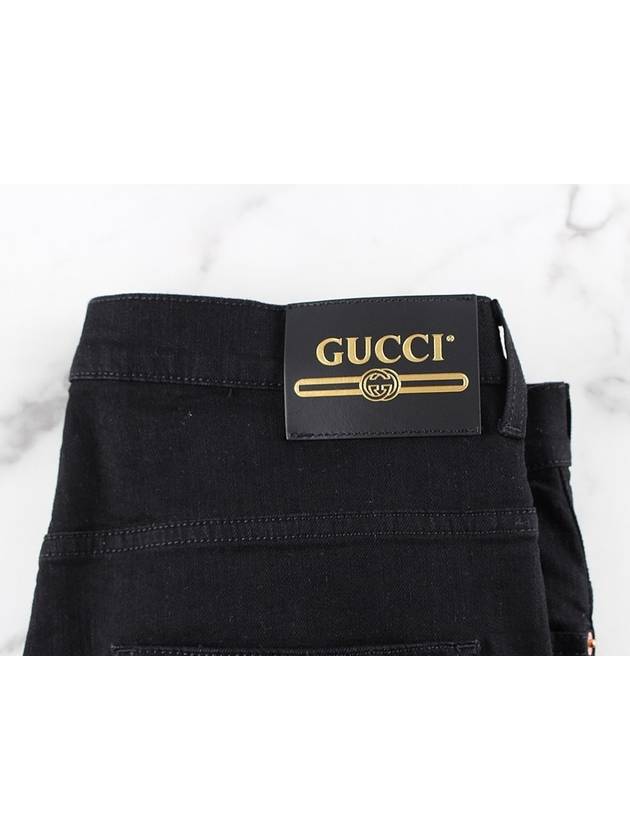 Men s Black Denim Pants 544678 - GUCCI - BALAAN 5