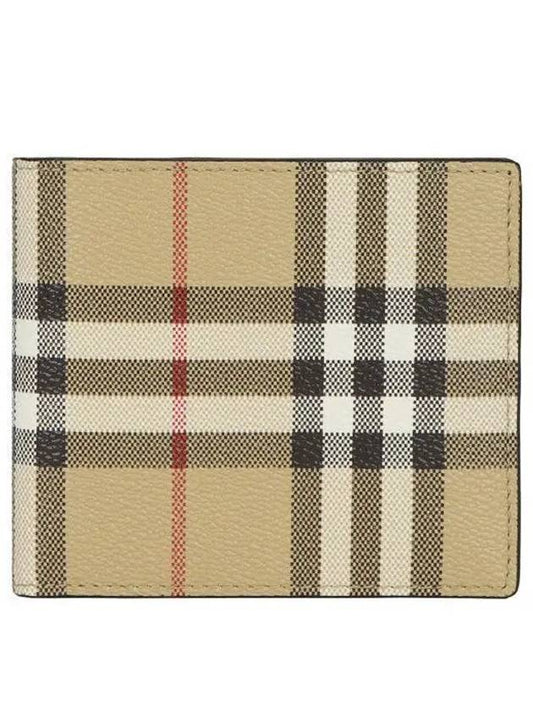 Men's Vintage Check Half Wallet Beige - BURBERRY - BALAAN 2