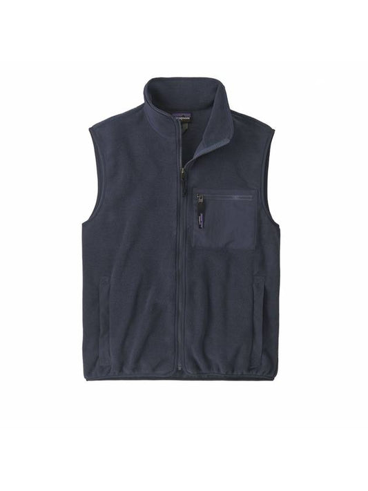 Men's Synchilla Fleece Vest Smolder Blue - PATAGONIA - BALAAN 1
