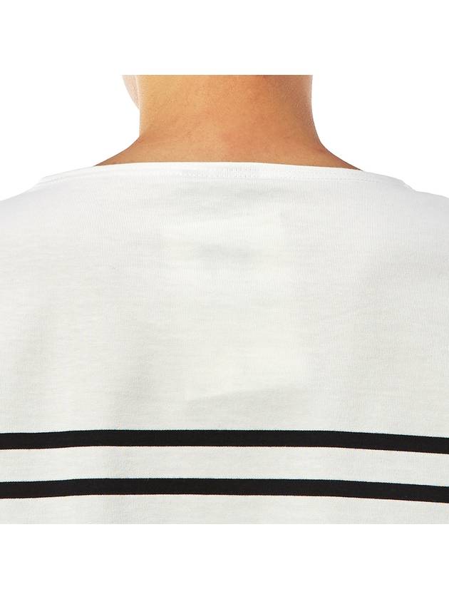 Naval Authentic Striped Long Sleeve T-Shirt White - SAINT JAMES - BALAAN 9