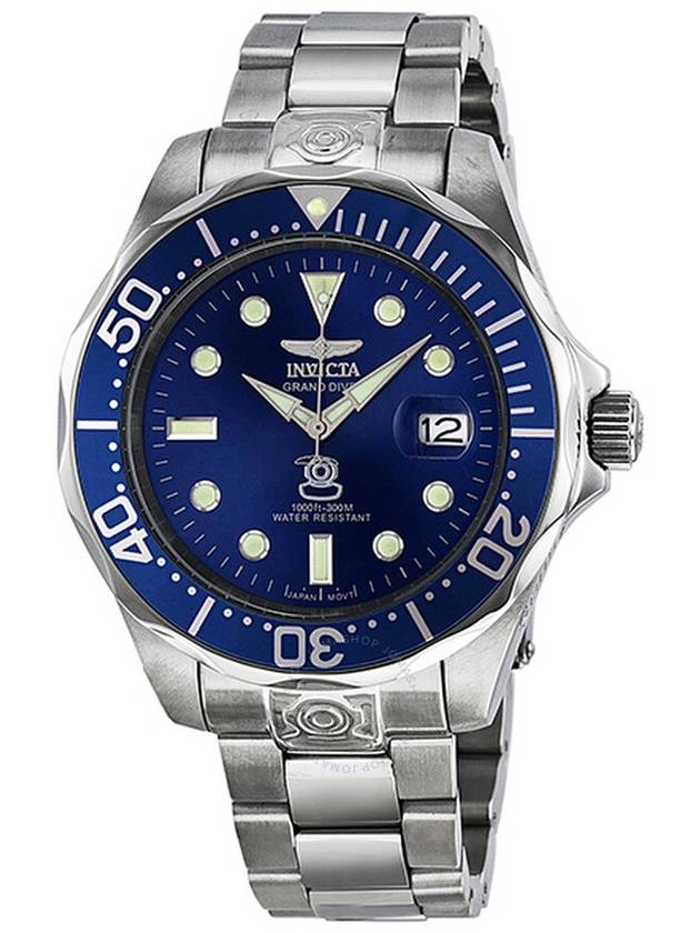 Invicta Grand Diver Blue Dial Stainless Steel Men's Watch 3045 - INVICTA - BALAAN 1