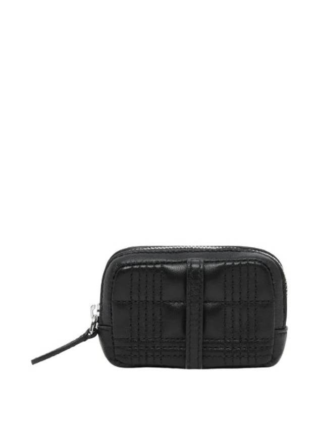 Lola Quilted Leather Pouch Black - BURBERRY - BALAAN 3
