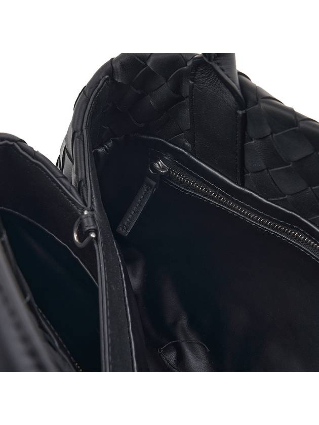 Intrecciato Leather Tote Bag Black - BOTTEGA VENETA - BALAAN 11