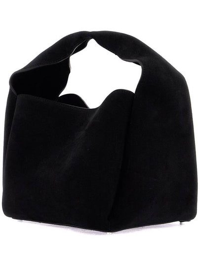 bucket bag in black calf leather with adjustable shoulder strap - TOTEME - BALAAN 2