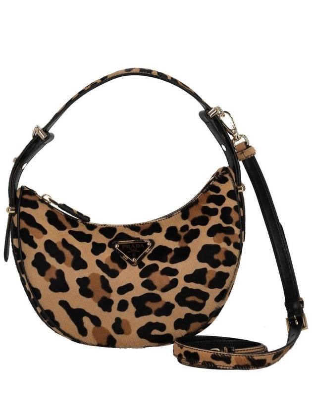 Arque Print Leather Shoulder Bag Honey - PRADA - BALAAN 2