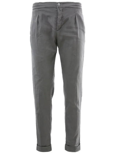 Linen String Slacks Grey - KITON - BALAAN 2