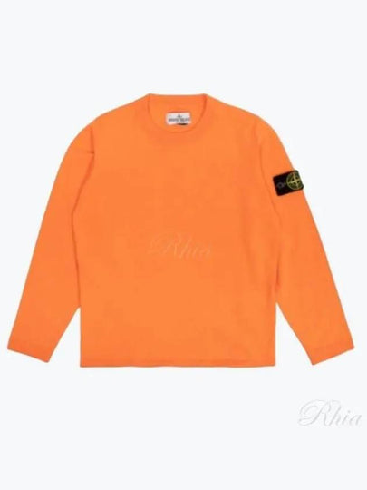 Kids 505B9 Crewneck Knit Top Orange - STONE ISLAND - BALAAN 2