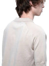 Men s ROCHK BE reglan open collar half knit beige - CHANCE'S NOI - BALAAN 9